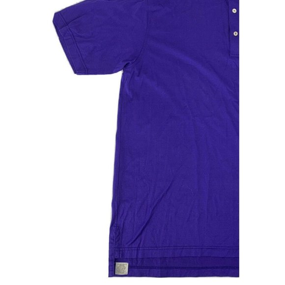 Men's Peter Millar Short Sleeve Polo Shirt Purple L Gleneagles‎ 2014 Ryder Cup - Picture 2 of 10